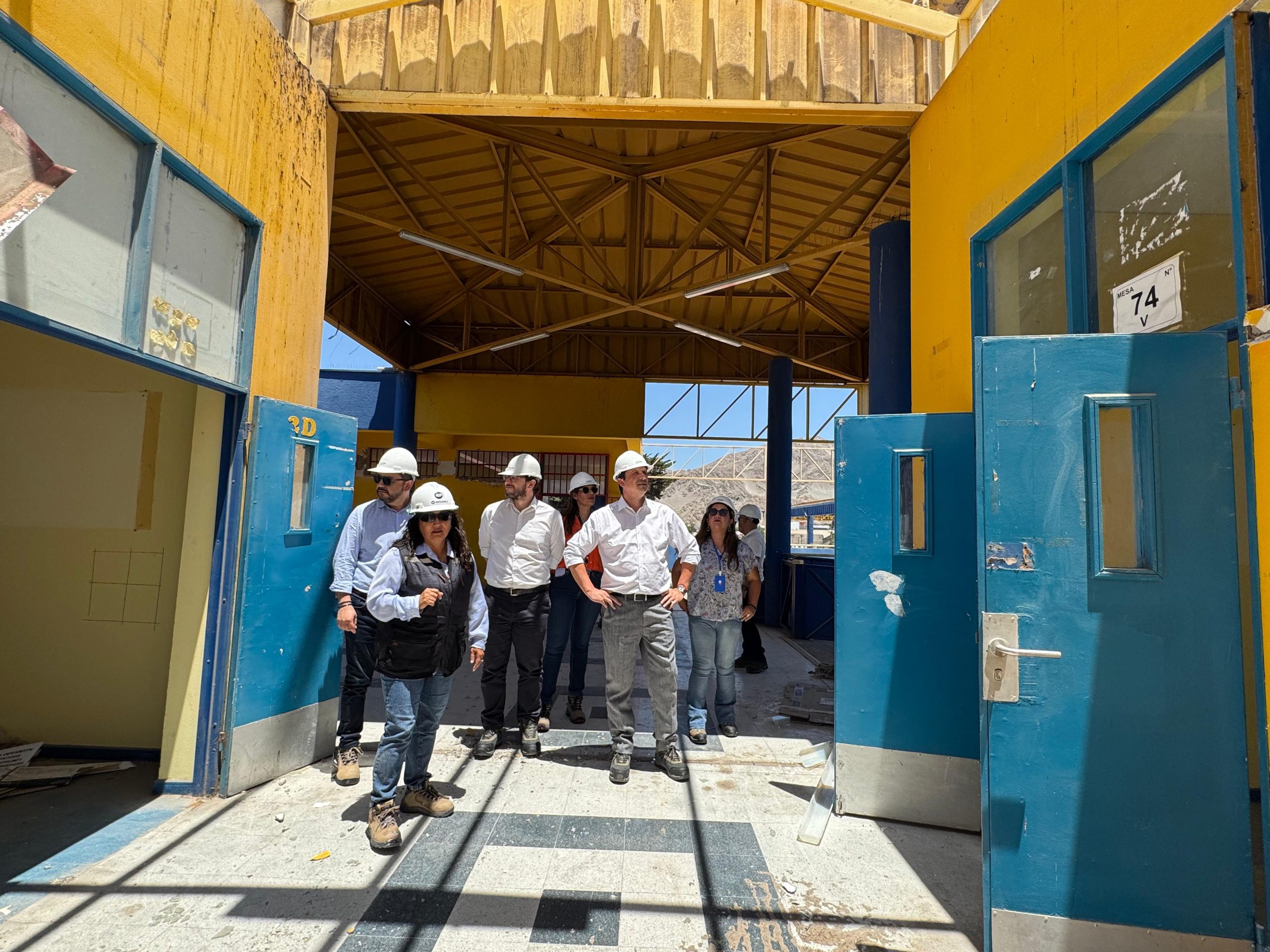 Avanzan las obras para recuperar el Instituto Comercial Alejandro Rivera Díaz de Copiapó