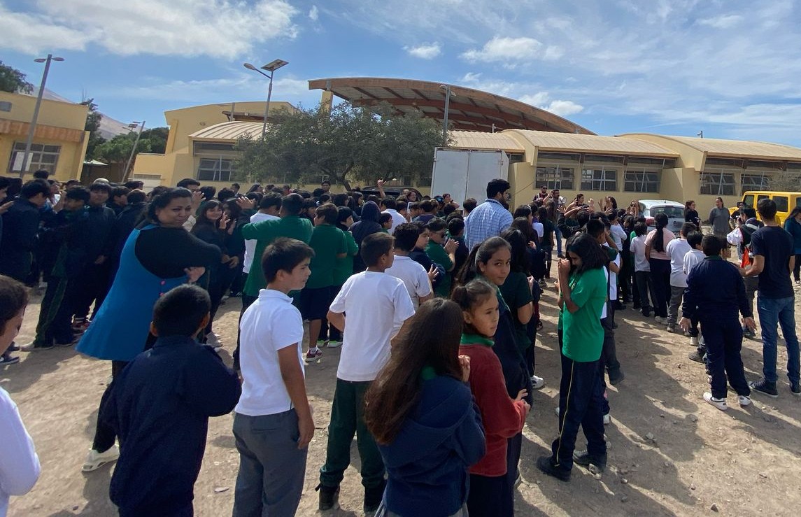 Escuela San Pedro concretó simulacro de evacuación con la asesoría de SENAPRED
