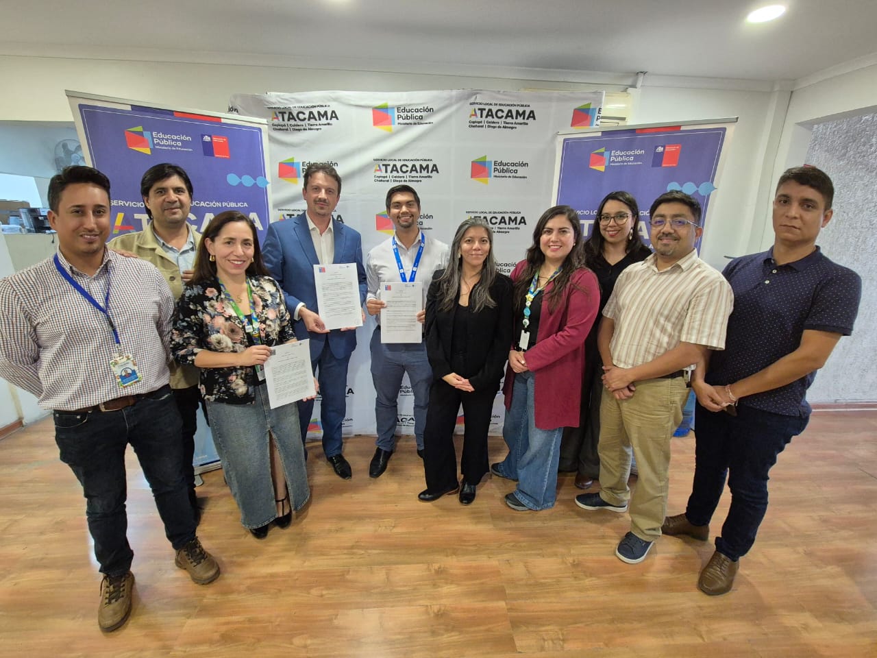 Se firmó importante convenio que va en directo beneficio de los más de 4 mil funcionarios del SLEP Atacama