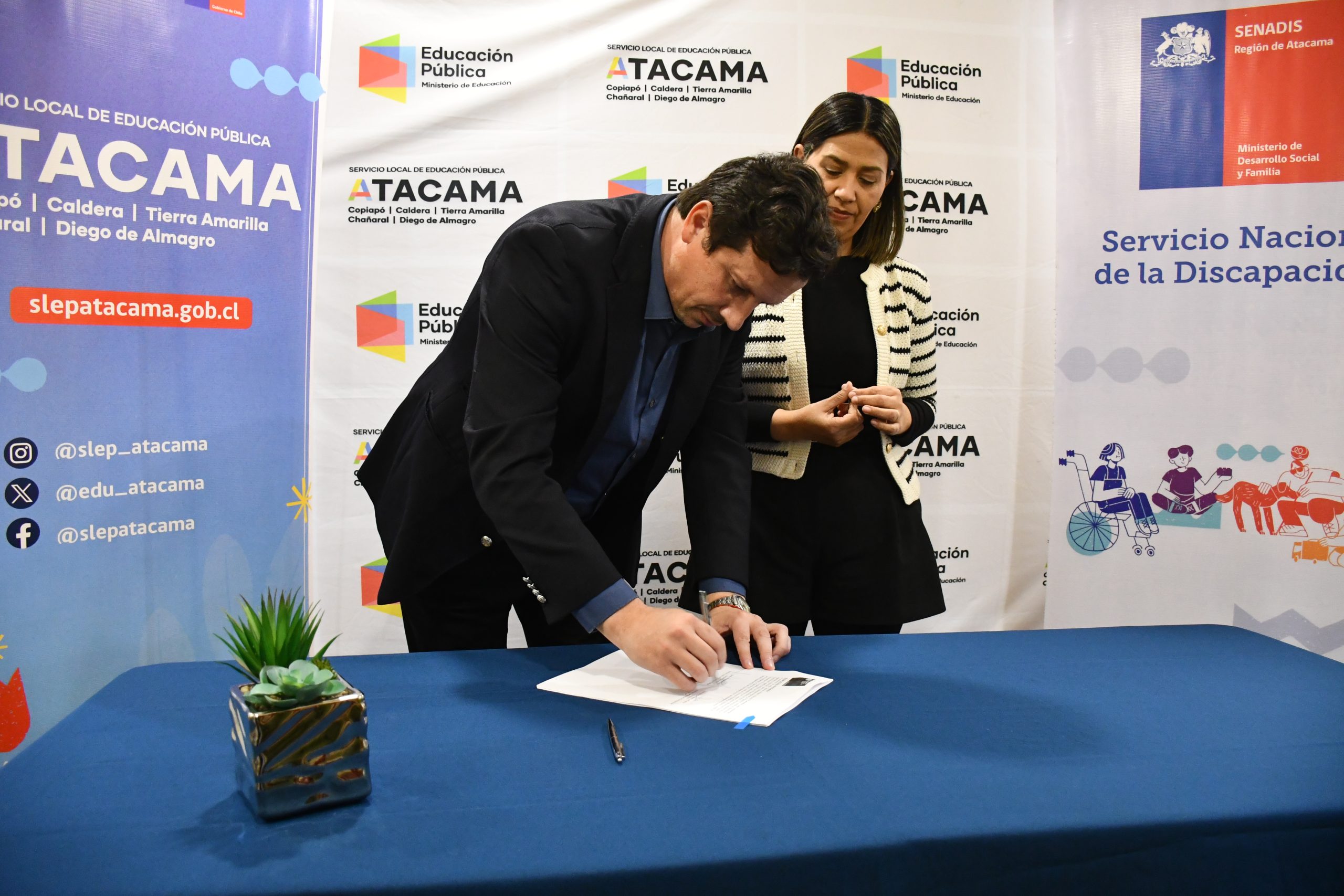 SLEP Atacama y SENADIS firman convenio para avanzar en educación inclusiva en todos los niveles