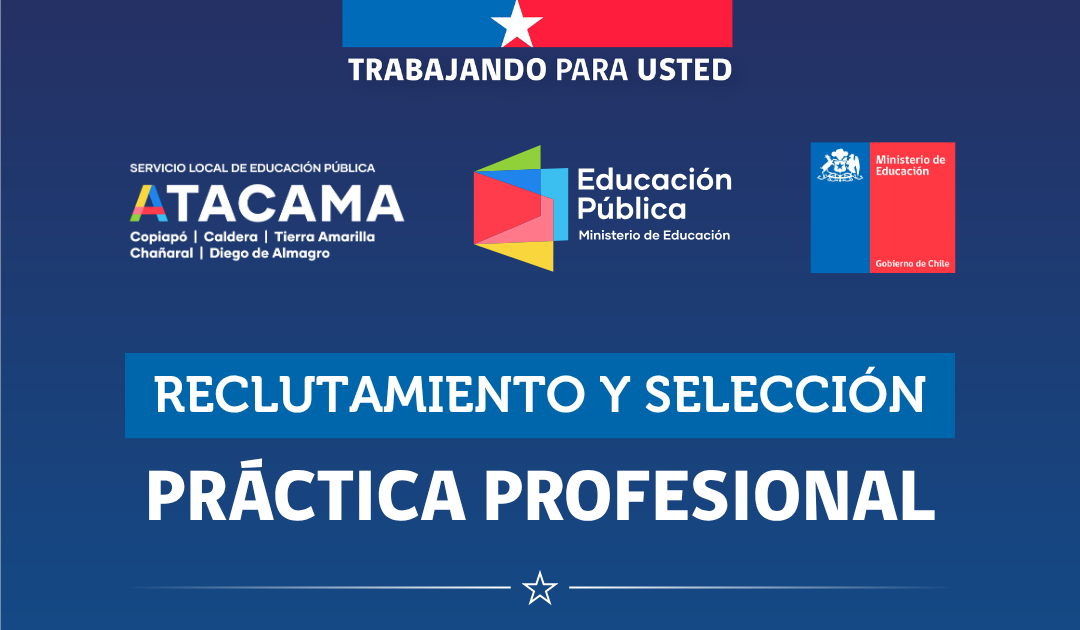 SLEP Atacama abre convocatoria para práctica profesional en el Departamento de Infraestructura