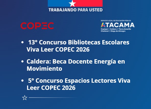 Conoce las oportunidades que entrega Copec para fortalecer lectura, ruralidad y educación energética en SLEP Atacama
