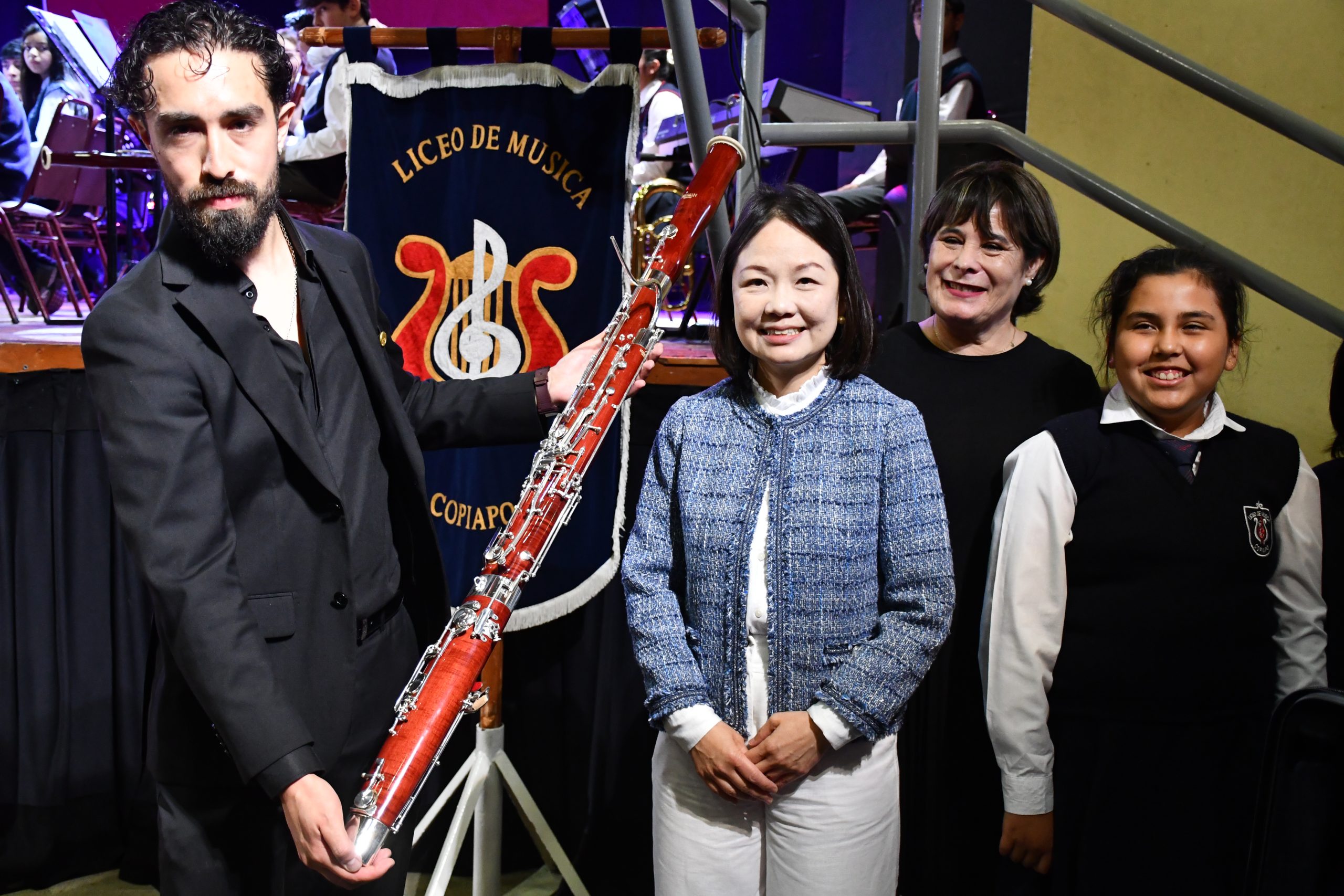 Embajadora de Taiwán visita el Liceo Bicentenario de Música y destaca aporte para fortalecer la formación musical de sus estudiantes